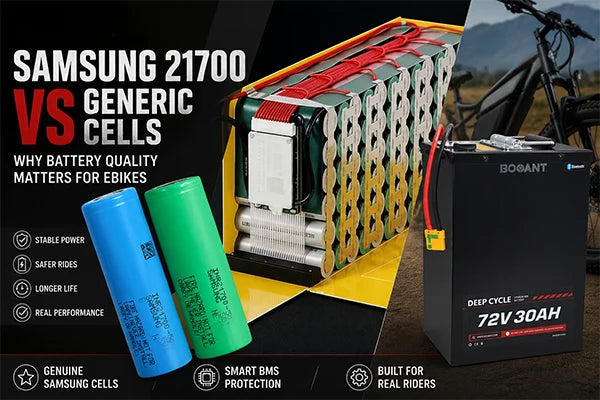 Samsung 21700 Battery Cells vs Generic Cells: Why Cell Quality Matters for eBike Batteries