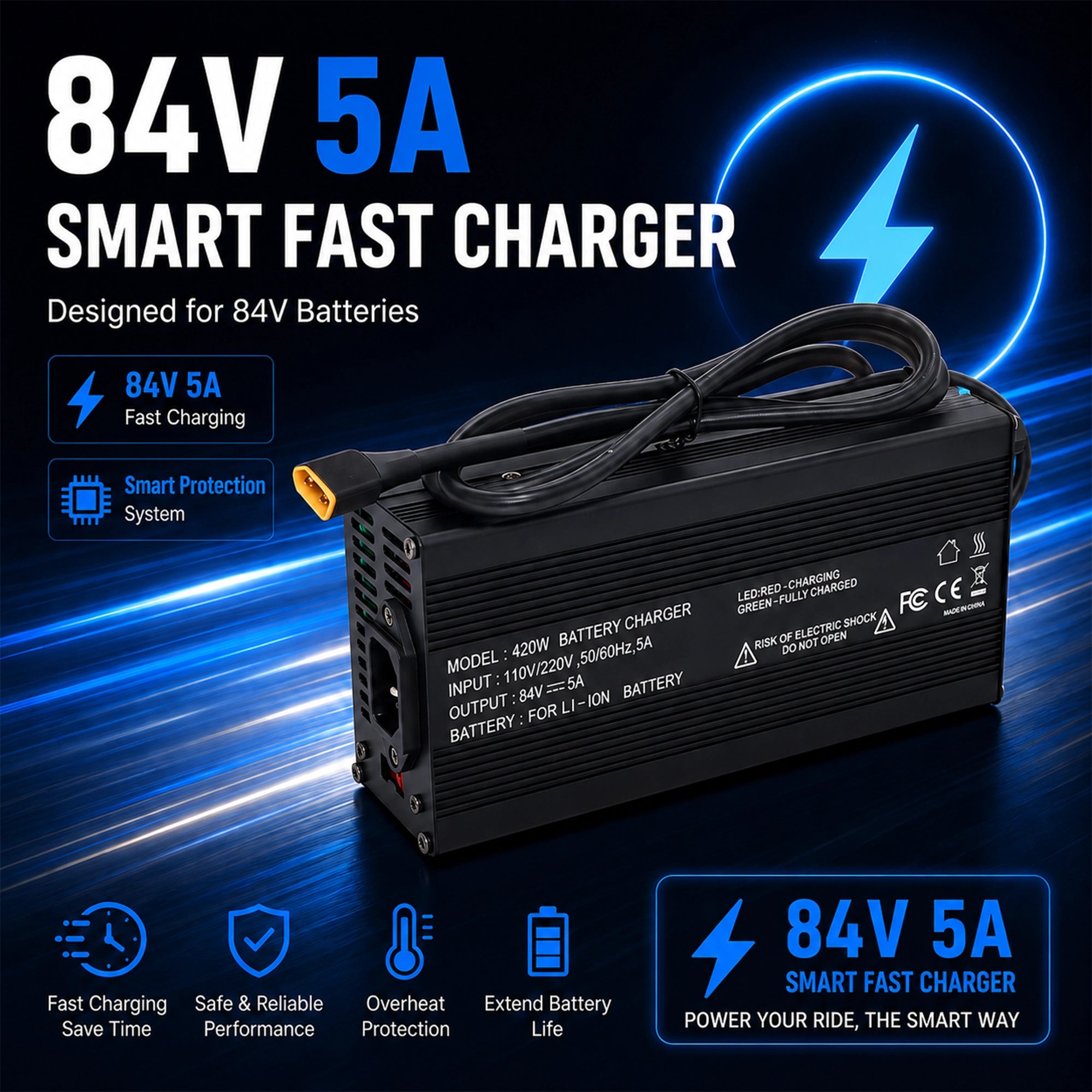 72V 20Ah High Performance Battery Pack – Samsung 50G