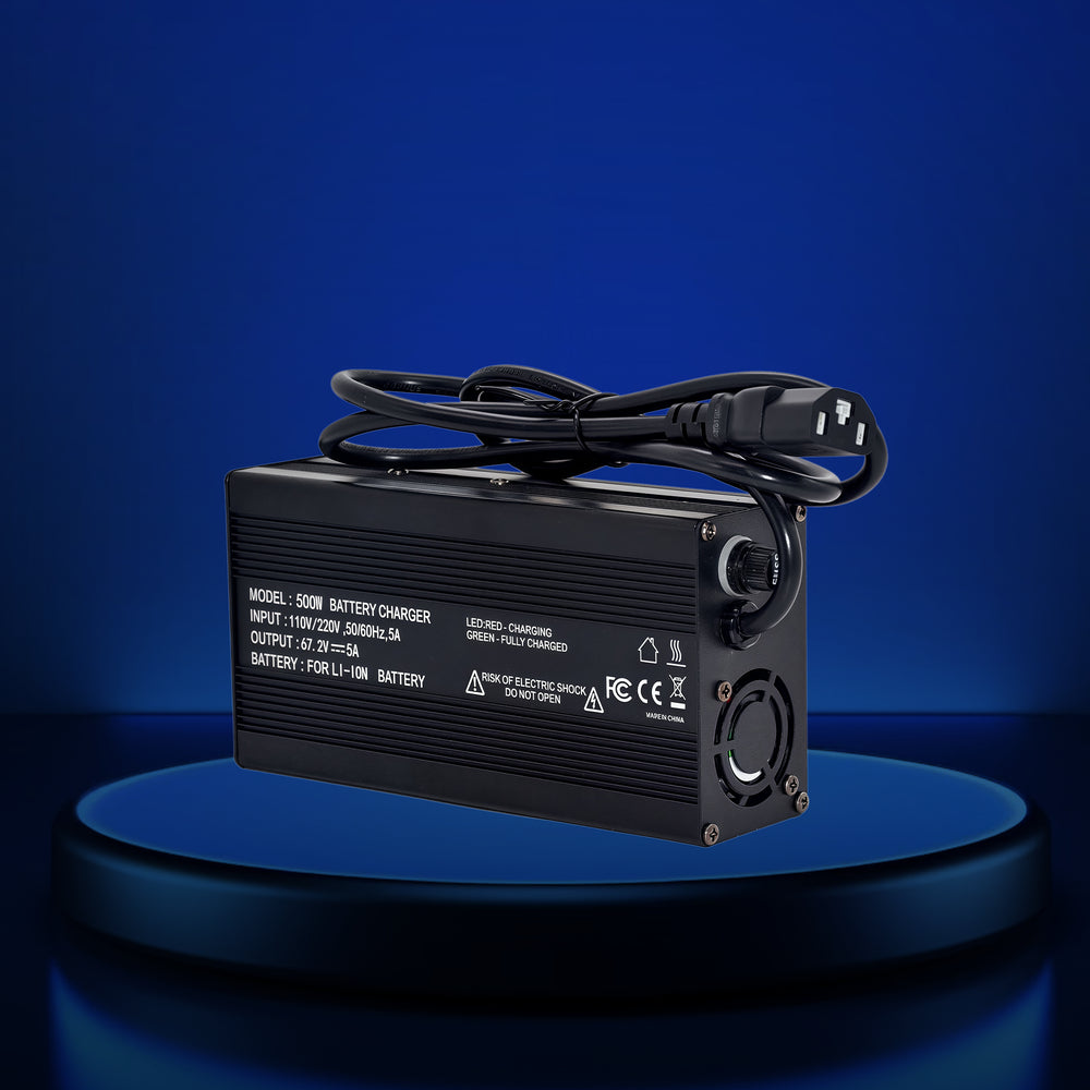 BOOANT 60V 30Ah Lithium Battery Charger - Universal 110V/240V Input, 67.2V 5A Output, for Li-ion Batteries