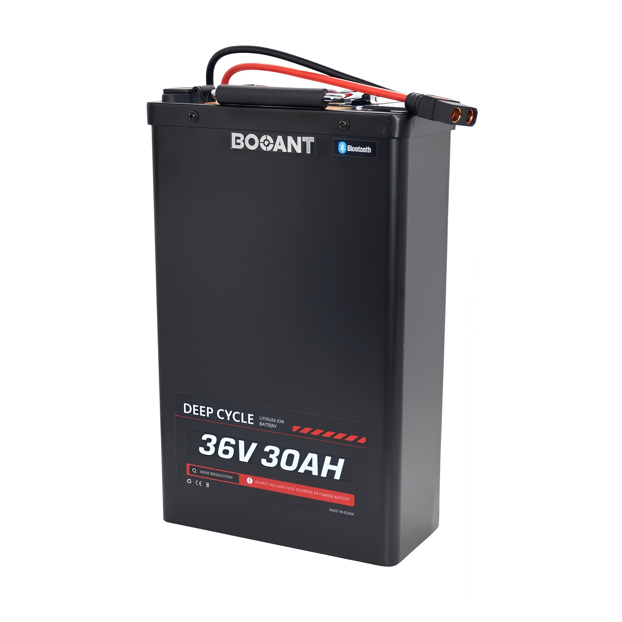 BOOANT 36V 30Ah lithium battery with Bluetooth BMS and metal case for e-bikes and electric scooters