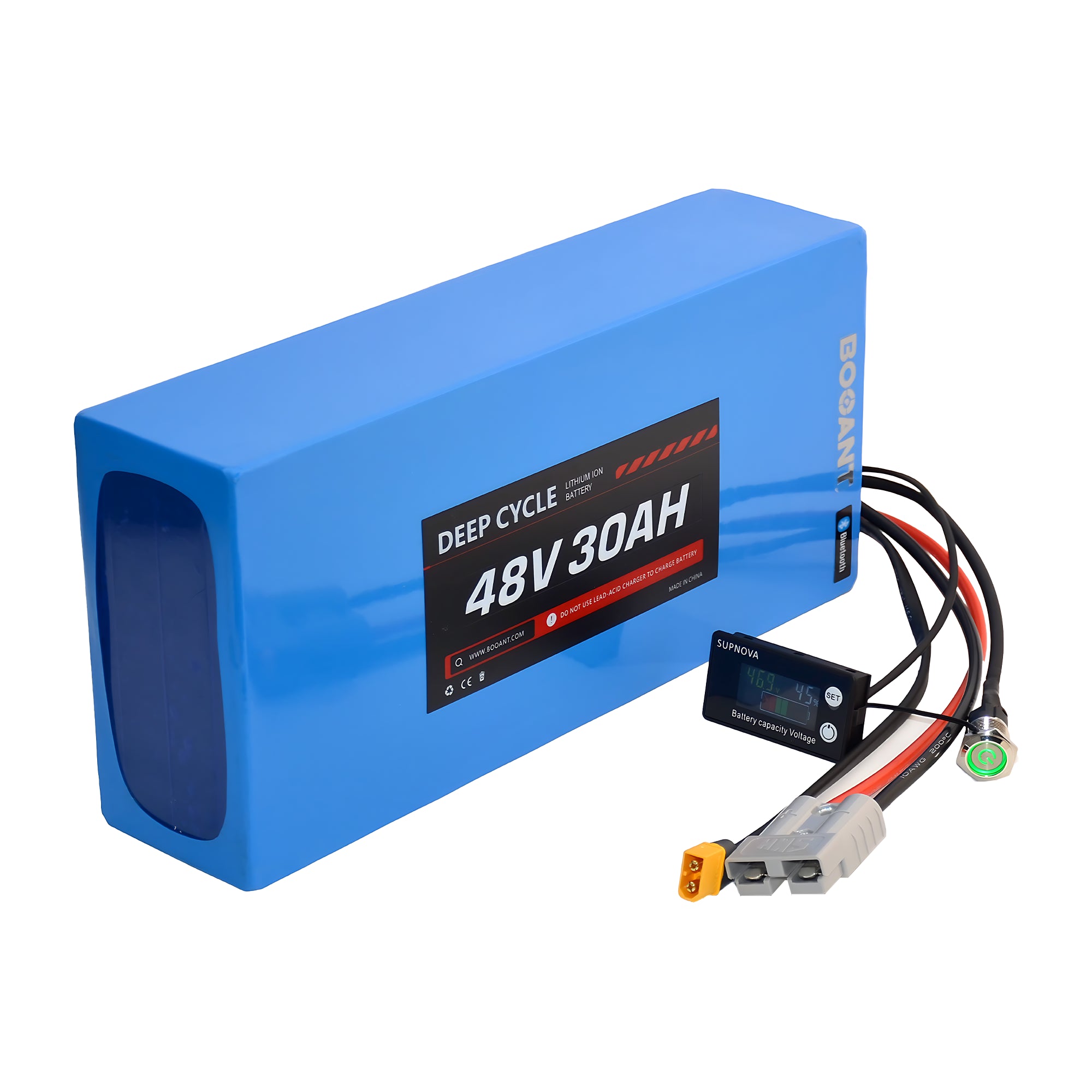 48V 30Ah Lithium Battery with Samsung 50G Cells | Smart BMS & Bluetooth APP | for E-Bikes & Scooters