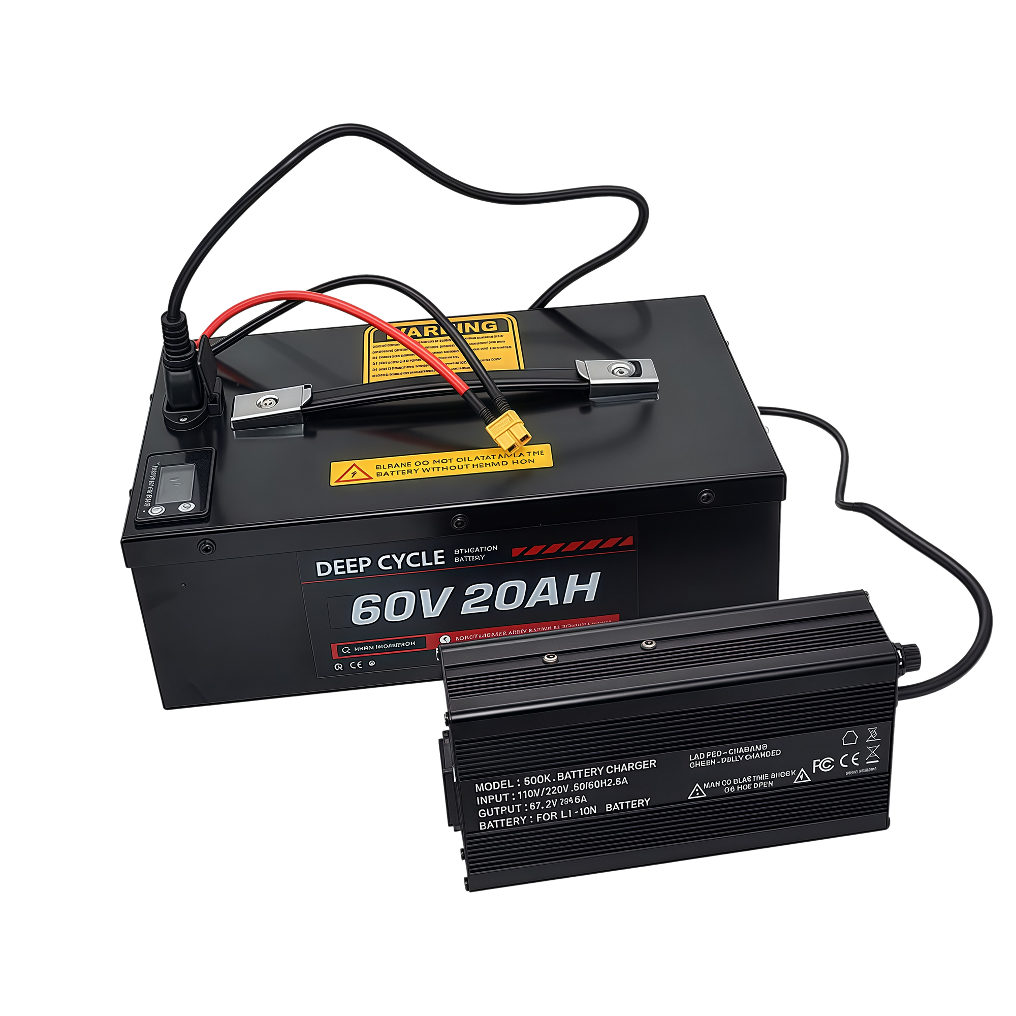 60V 20Ah Lithium Battery for Electric Scooter | Samsung 50G Cells | Metal Case | Bluetooth BMS