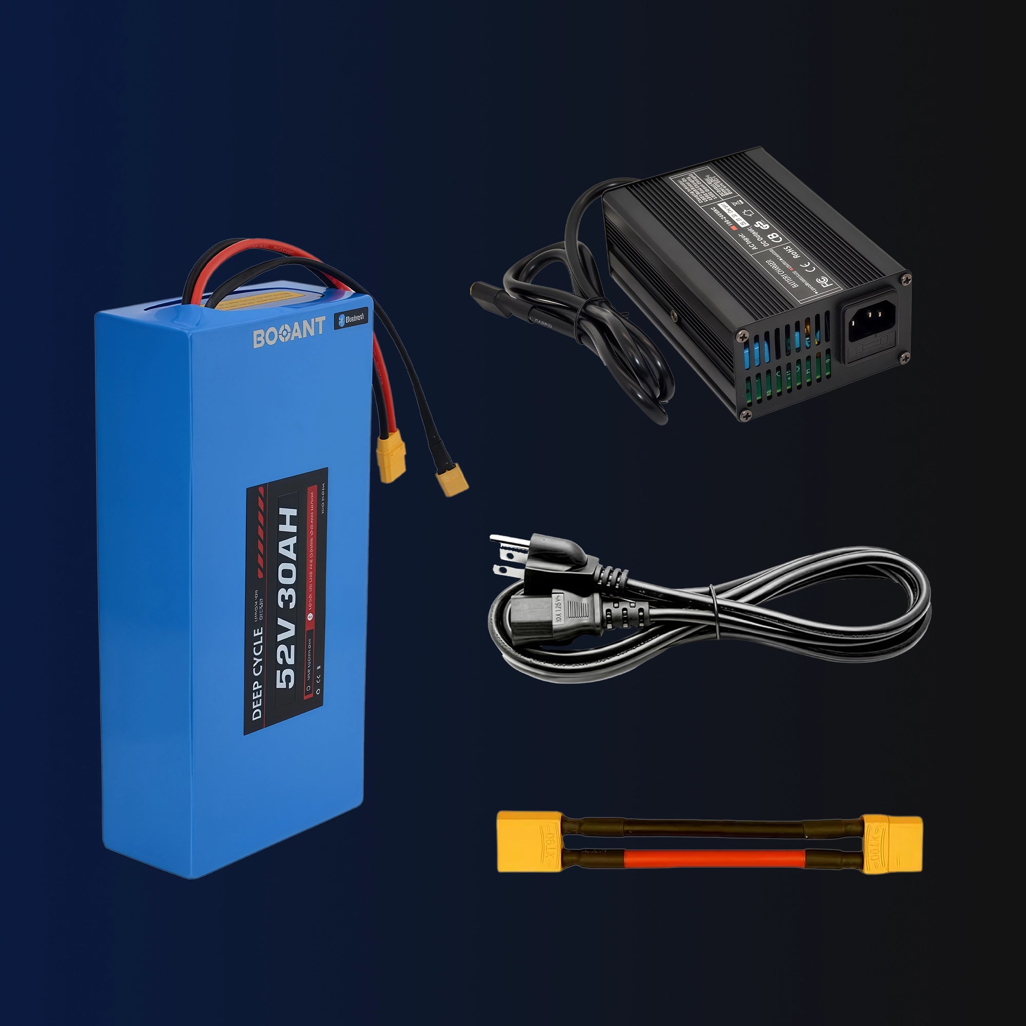 52V 30Ah Battery - Samsung 50G Cells with Bluetooth BMS | 1560Wh for E-Bikes, Scooters & Golf Carts