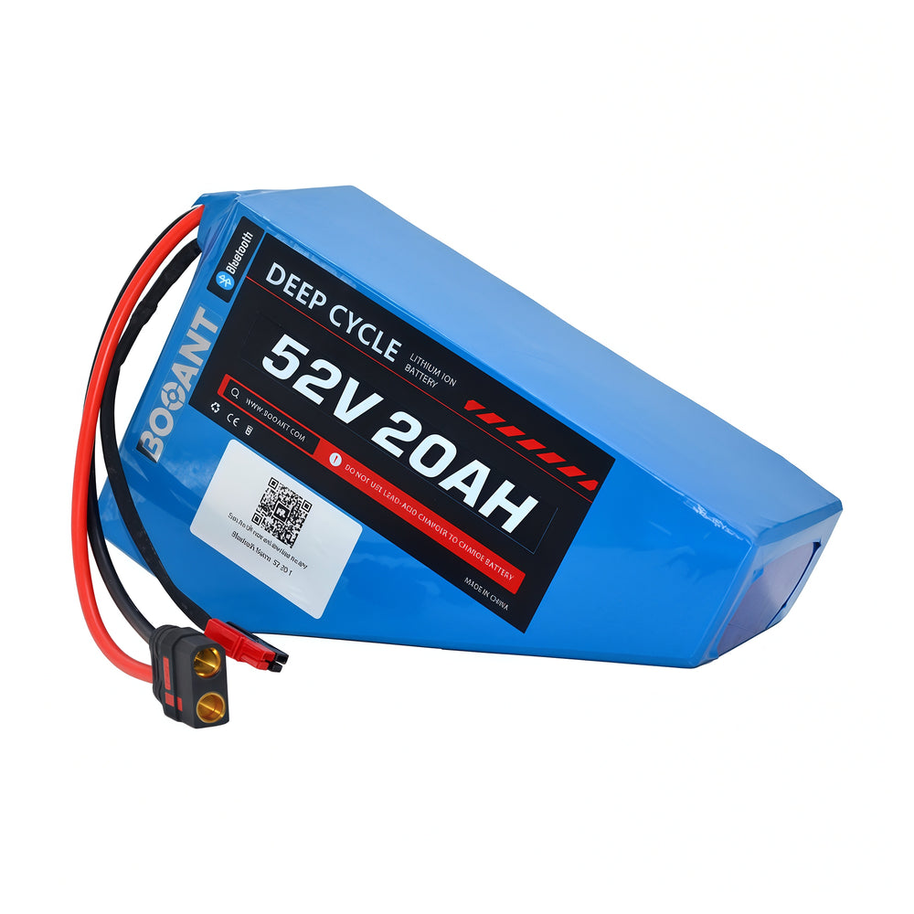 52V 20Ah Bluetooth Triangle eBike Battery | Samsung 50G Cells | APP Control & Monitoring | 5A Fast Charger