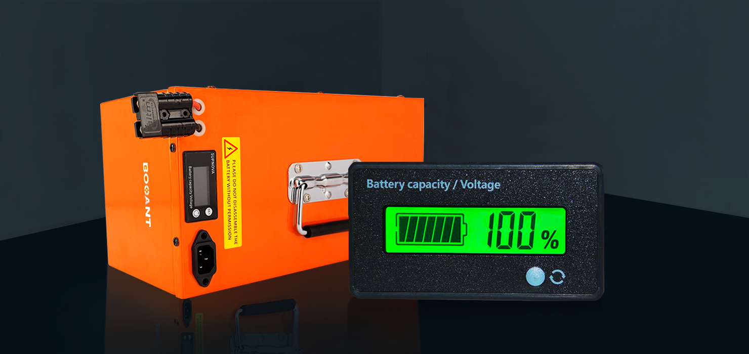 LED DISPLAY. Install an LED monitor for accurate tracking of battery voltage, remaining capacity, and charging progress.