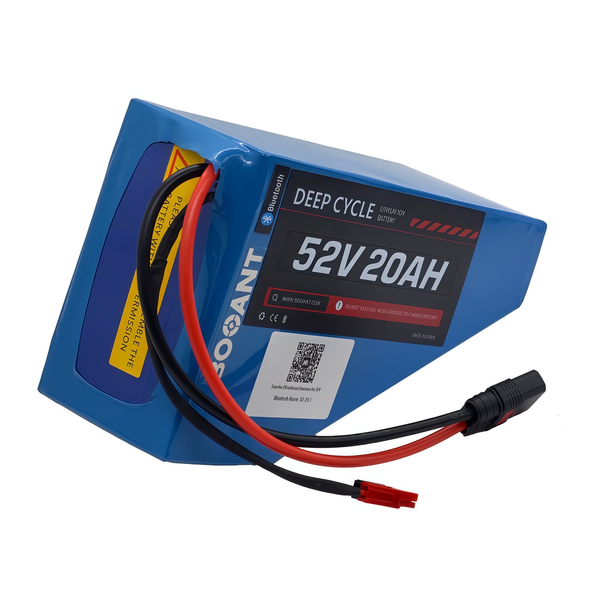 52V 20Ah Bluetooth Triangle eBike Battery | Samsung 50G Cells | APP Control & Monitoring | 5A Fast Charger