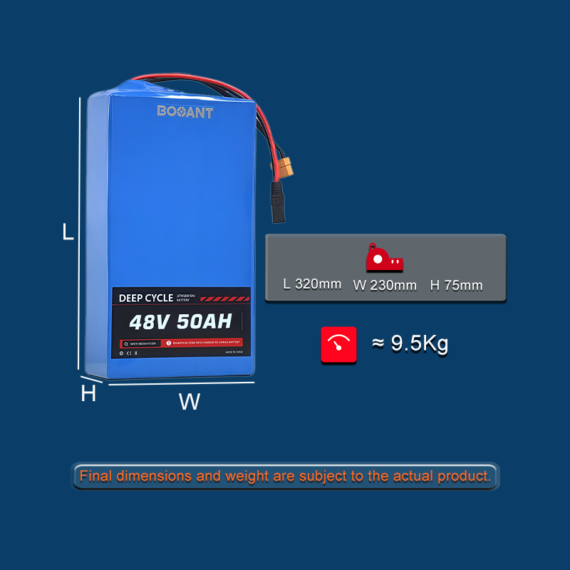 Long-Range Powe 48V 50Ah Battery for EBOX Ebikes · Built with Genuine Samsung 50G Cells · Includes 10A Fast Charger