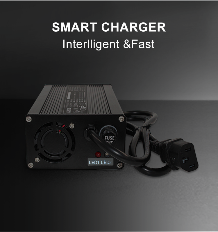 48v 50ah Lithium Battery SMART CHARGER, Intelligent & Faster, Charging Output: 54.6V 10A.