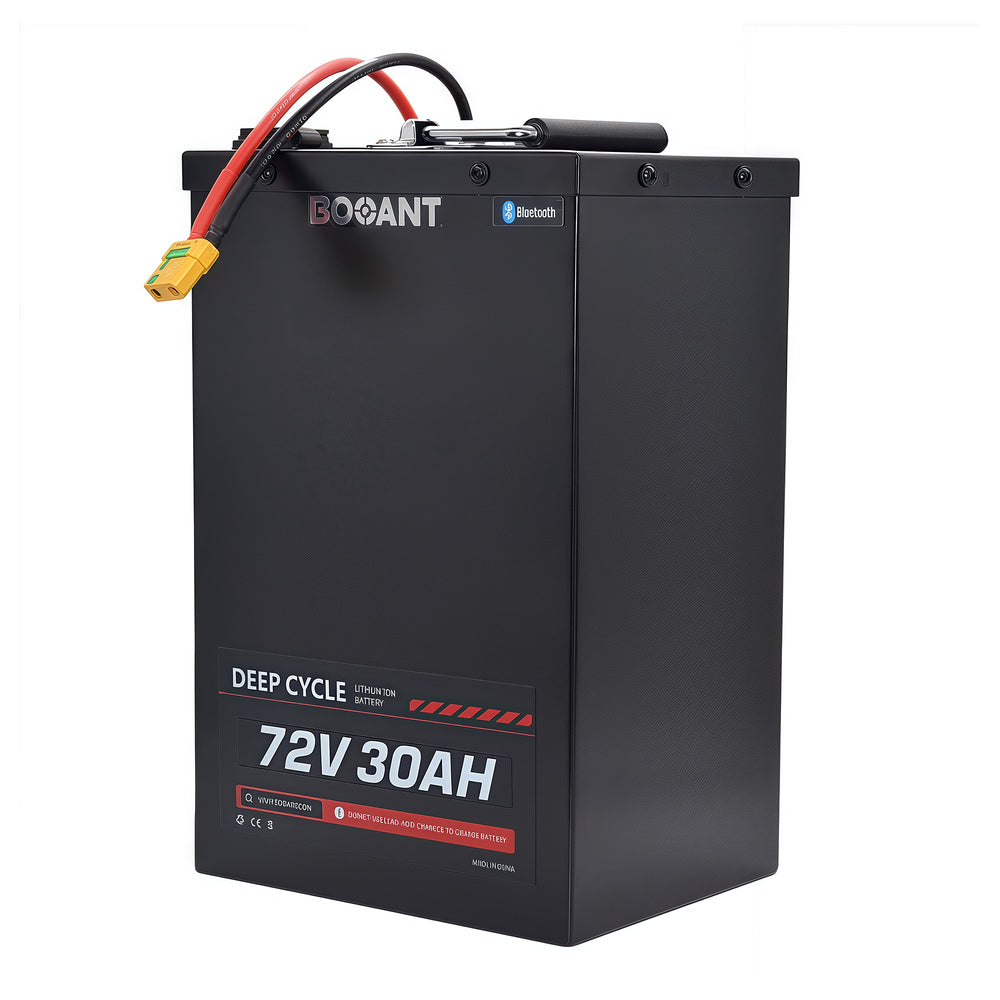 72V 30Ah Electric Bike Battery - Samsung 21700-50G - 3000W Smart Ebike Battery with Bluetooth App & Metal Case