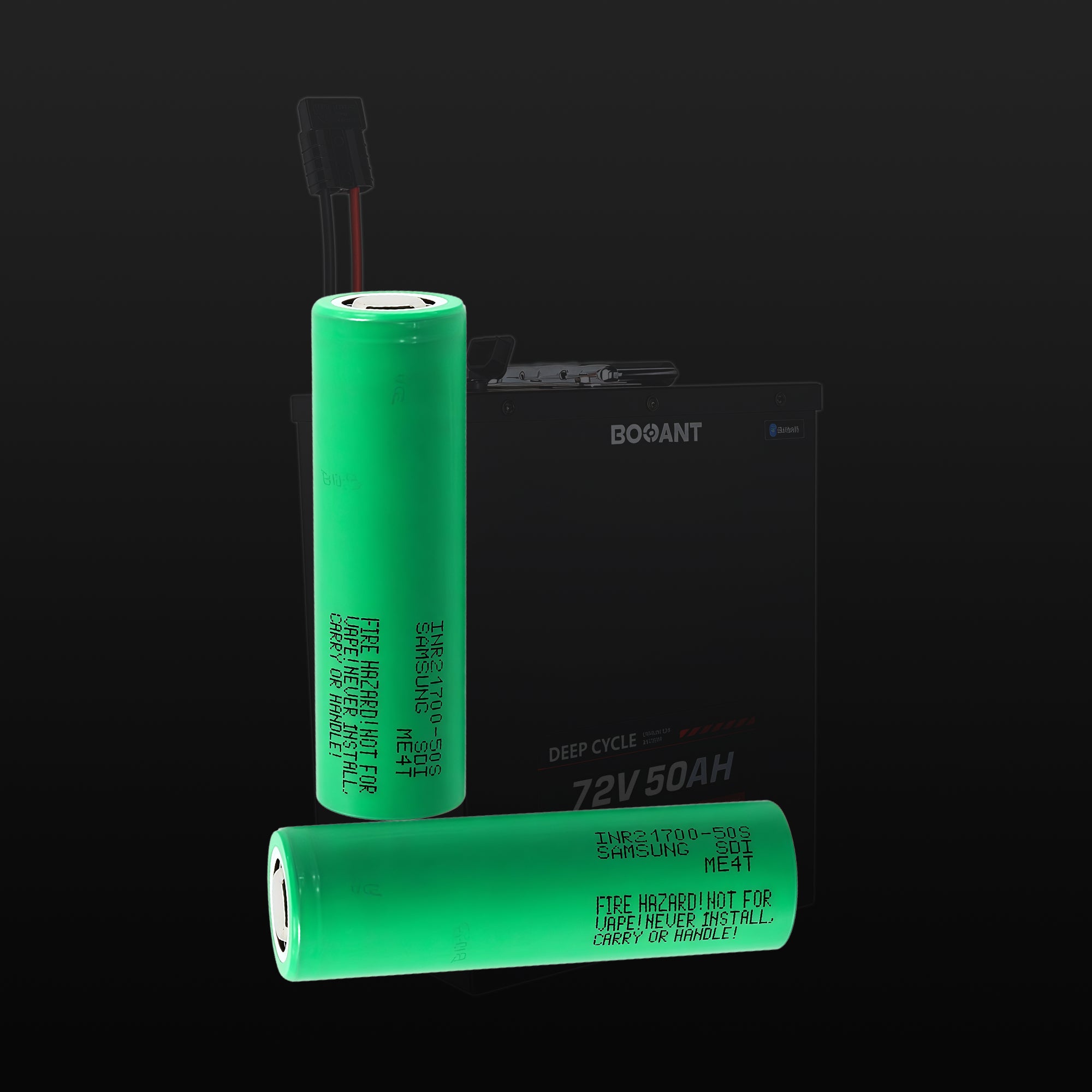 72V 50AH Lithium Battery for E-Motorcycles | Samsung 50S Cells & Smart BMS | Waterproof Metal Case