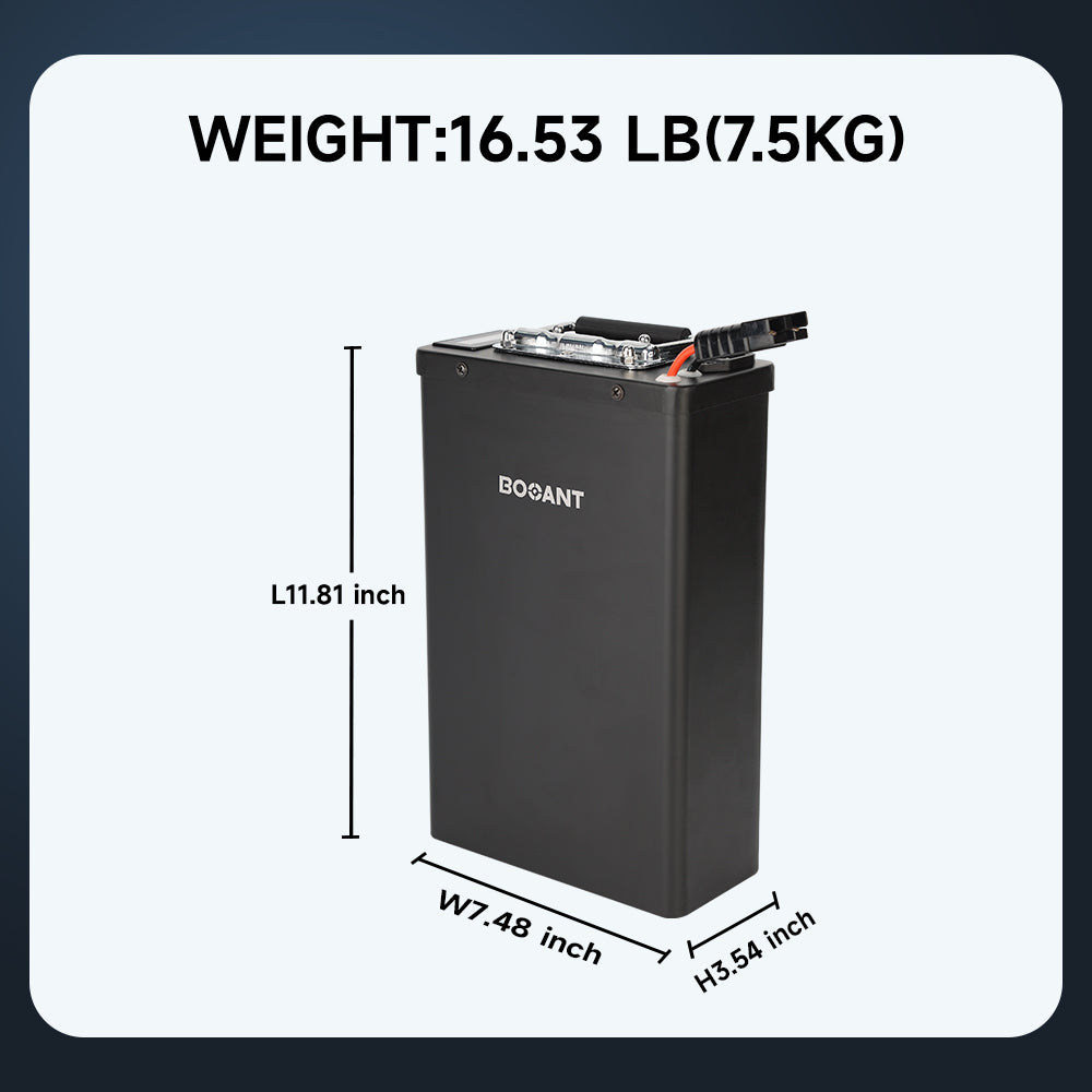 BOOANT Bluetooth 52V 30Ah Lithium Battery Pack cargo ebike battery