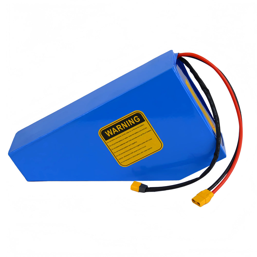 52V 30AH triangular Li-ion battery back view
