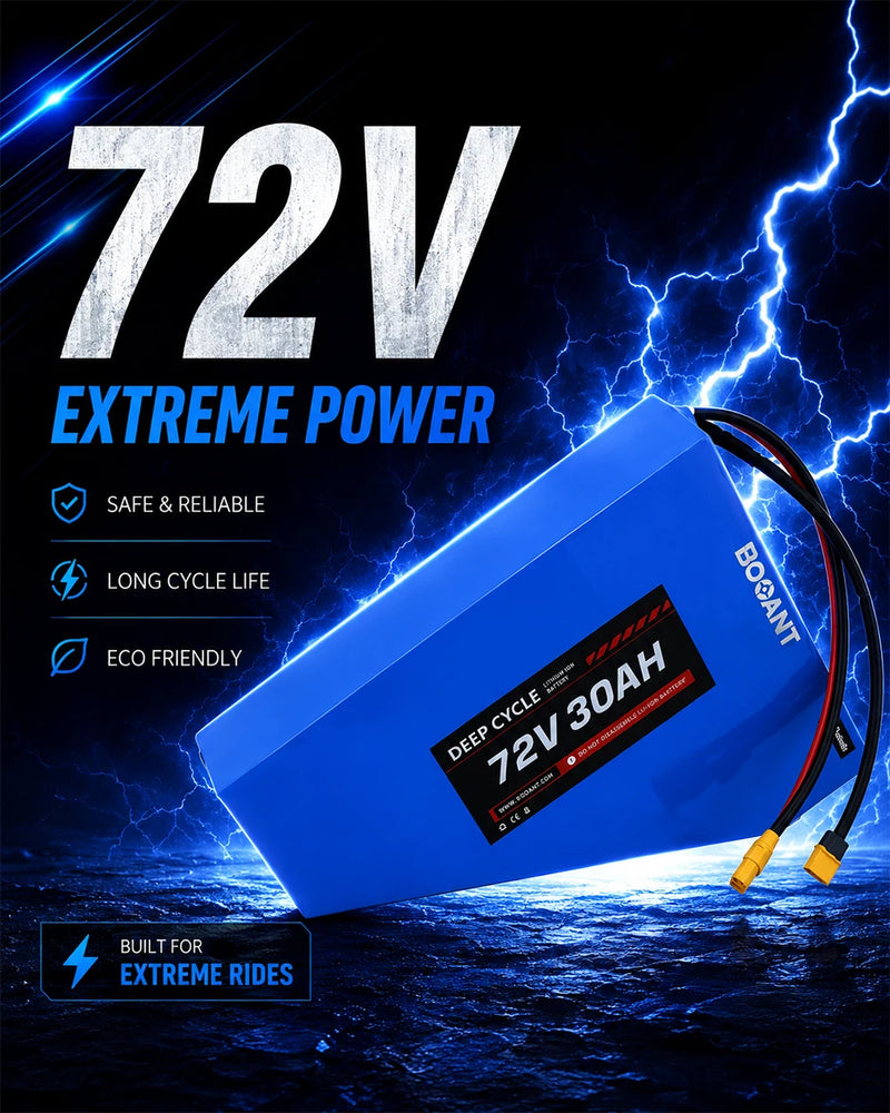 72V High Power Electric Motorcycle Batteries