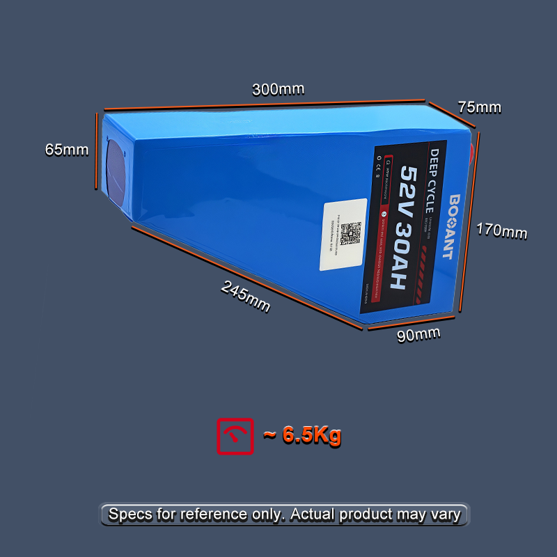 BOOANT 52V 30Ah eBike Battery Triangle