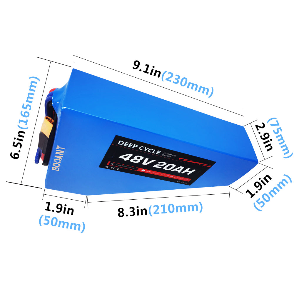 lithium ion battery 48V 20AH PVC