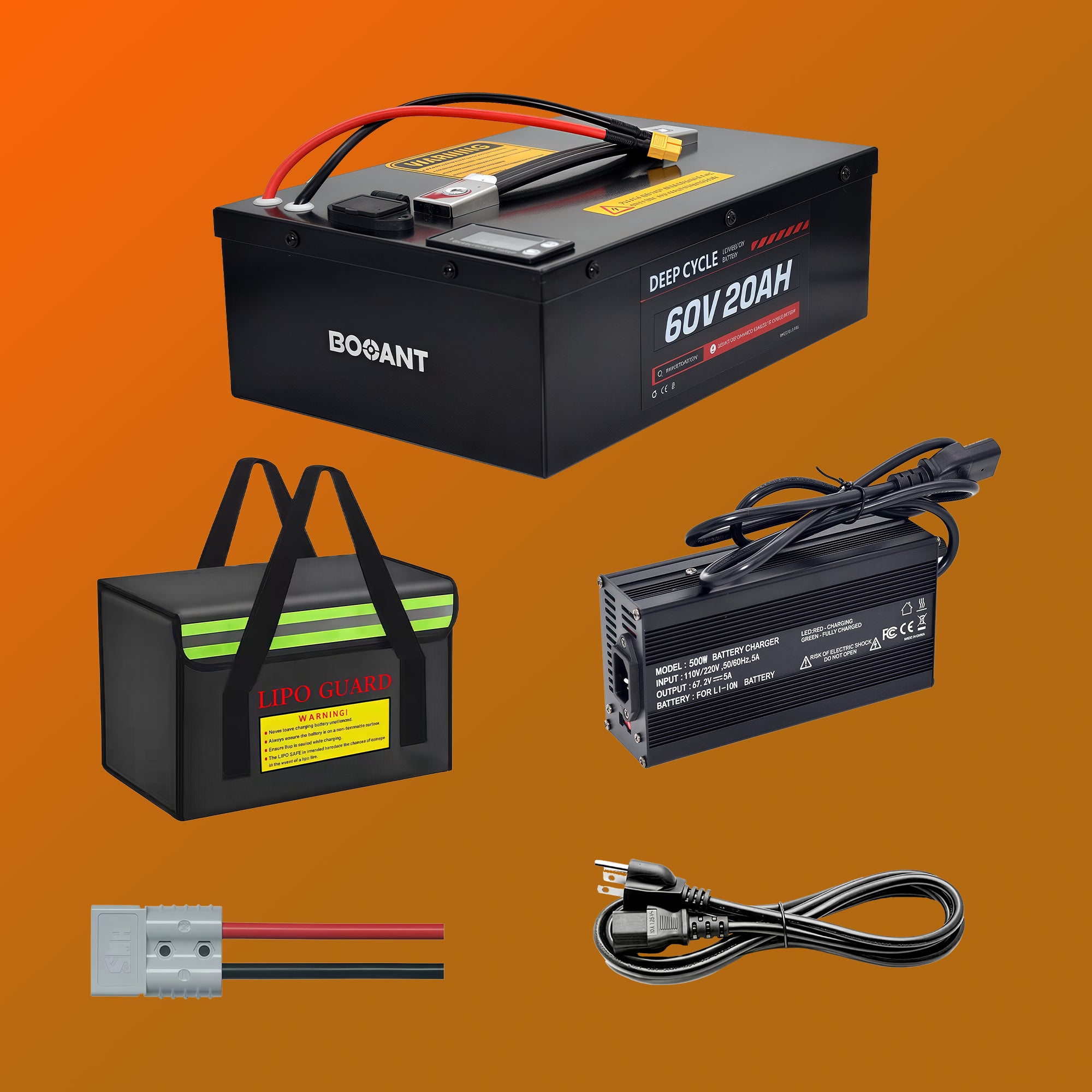 60V 20Ah Lithium Battery for Electric Scooter | Samsung 50G Cells | Metal Case | Bluetooth BMS