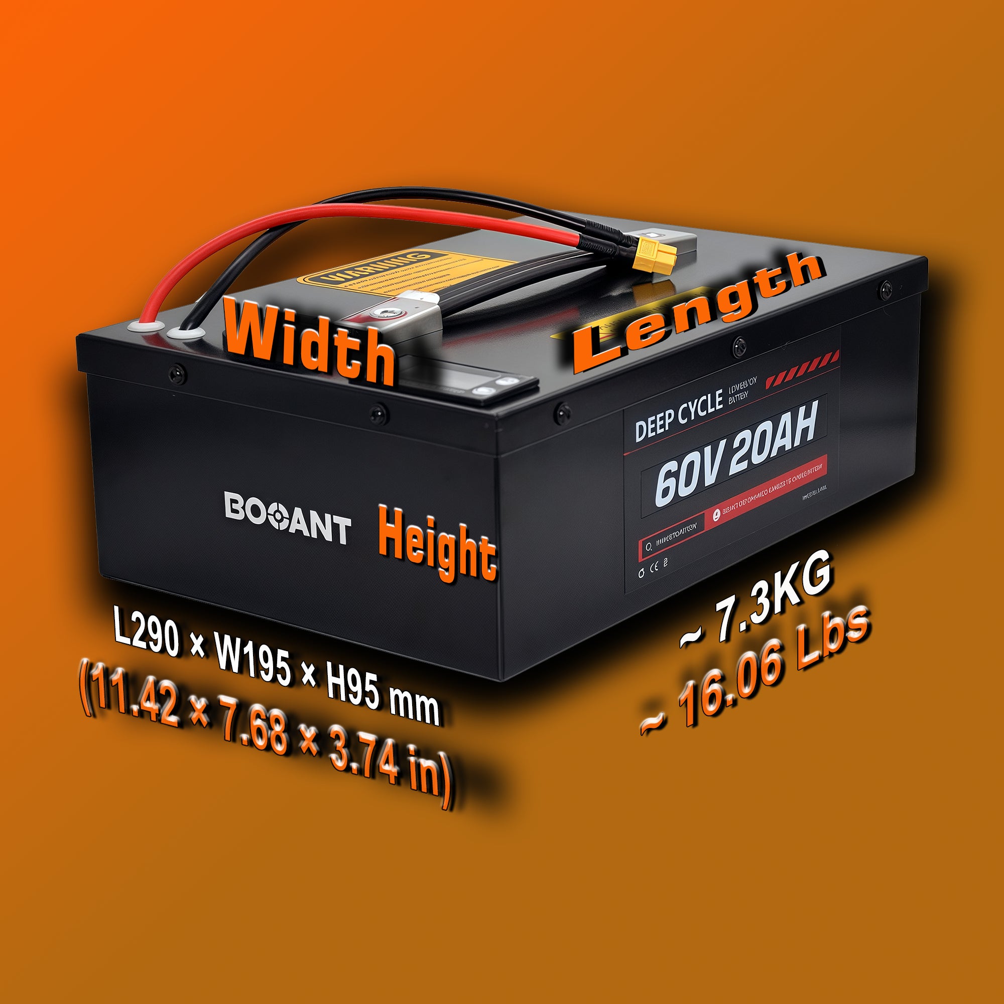 60V 20Ah Lithium Battery for Electric Scooter | Samsung 50G Cells | Metal Case | Bluetooth BMS