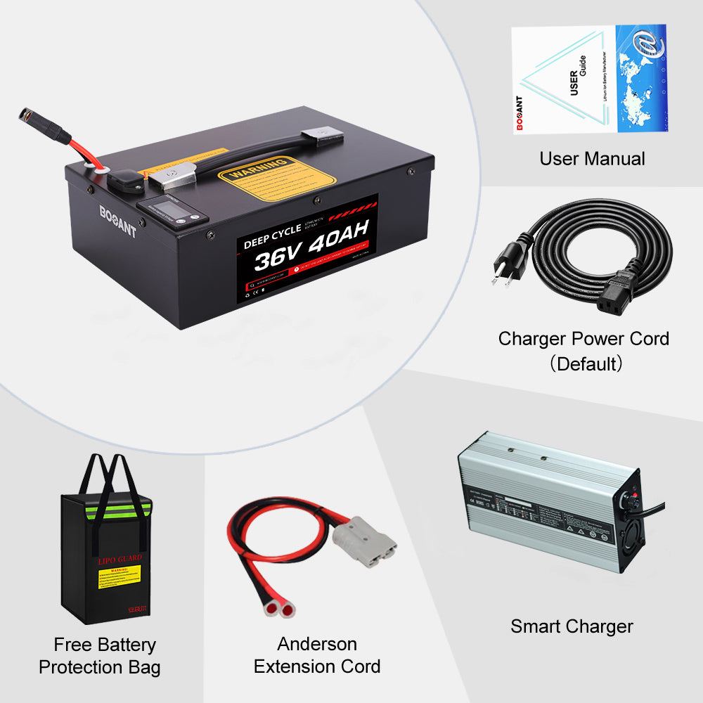 36 volt lithium battery package